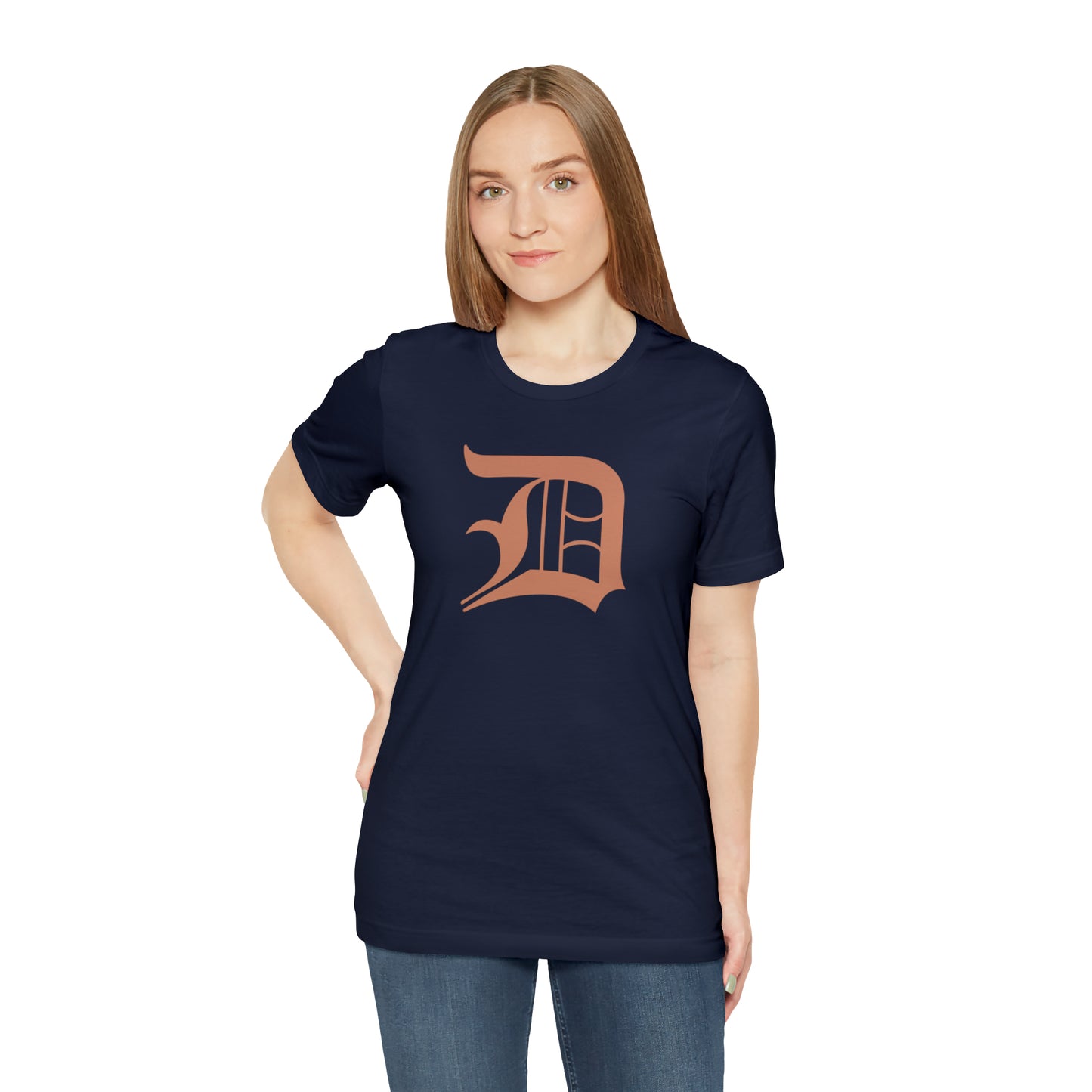 Detroit 'Old English D' T-Shirt (Copper Color) | Unisex Standard