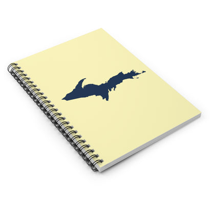 Michigan Upper Peninsula Spiral Notebook (w/ UP Outline) | Canary Yellow