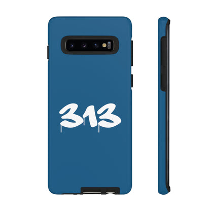 Detroit '313' Tough Phone Case (Blueberry Tag Font) | Samsung & Pixel Android