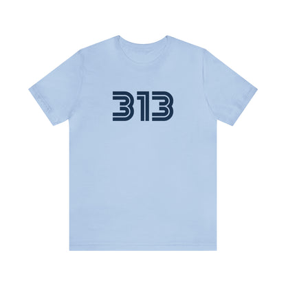 Detroit '313' T-Shirt (1970s Audiophile Font) | Unisex Standard Fit