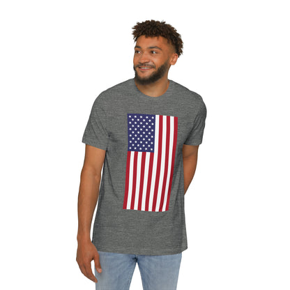 Vertical United States Flag T-Shirt | Made in USA