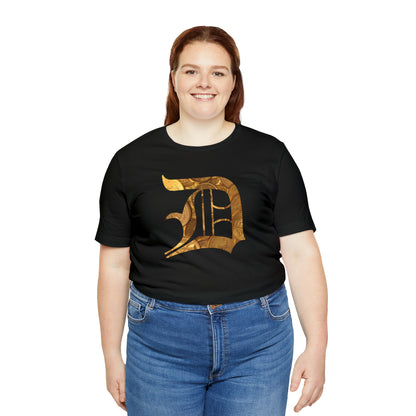 Detroit 'Old English D' T-Shirt (Gold Bullion Edition) | Unisex Standard