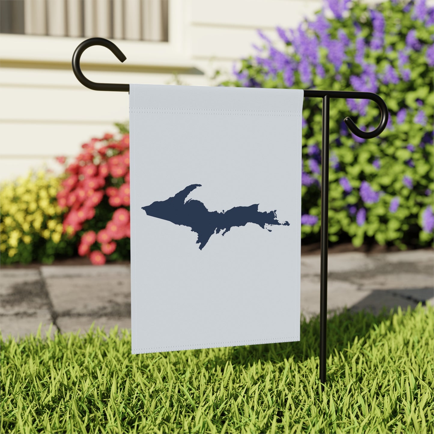 Michigan Upper Peninsula Home & Garden Flag (w/ UP Outline) | Gossy White