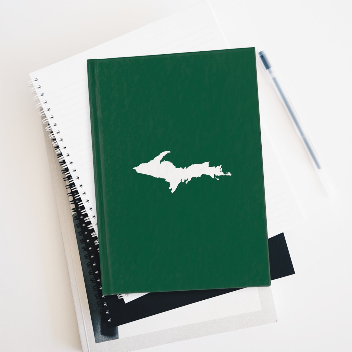 Michigan Upper Peninsula Blank Sketchbook (w/ UP Outline) | Superior Green