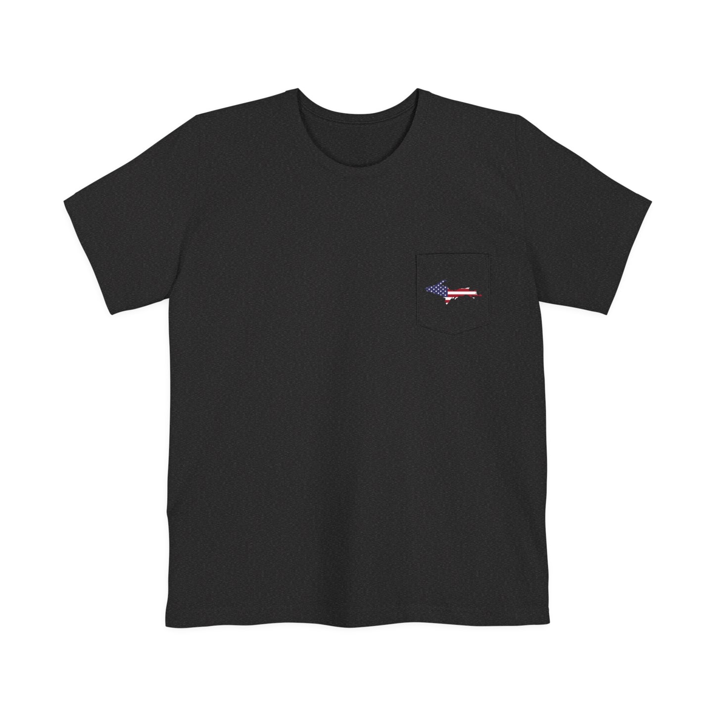 Michigan Upper Peninsula Pocket T-Shirt (w/ UP USA Flag) | Unisex Standard