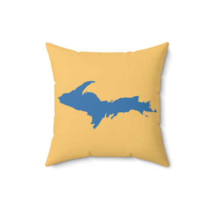 Michigan Upper Peninsula Accent Pillow (w/ UP Outline) | Citrine