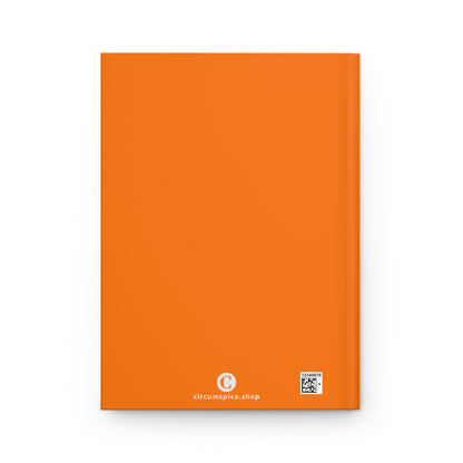 Michigan Upper Peninsula Hardcover Journal (Safety Orange w/ UP Outline) | Ruled - 150pgs