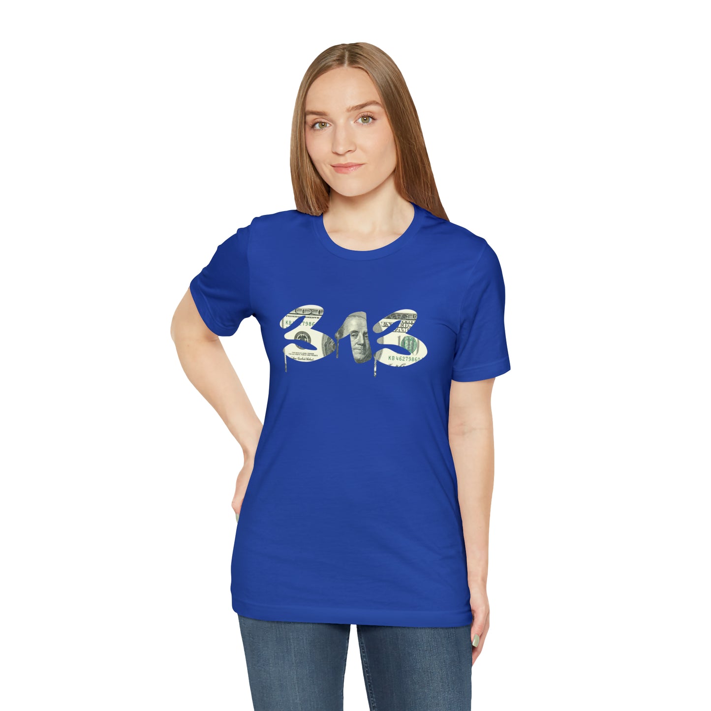 Detroit '313' T-Shirt (Benjamins Edition) | Unisex Standard