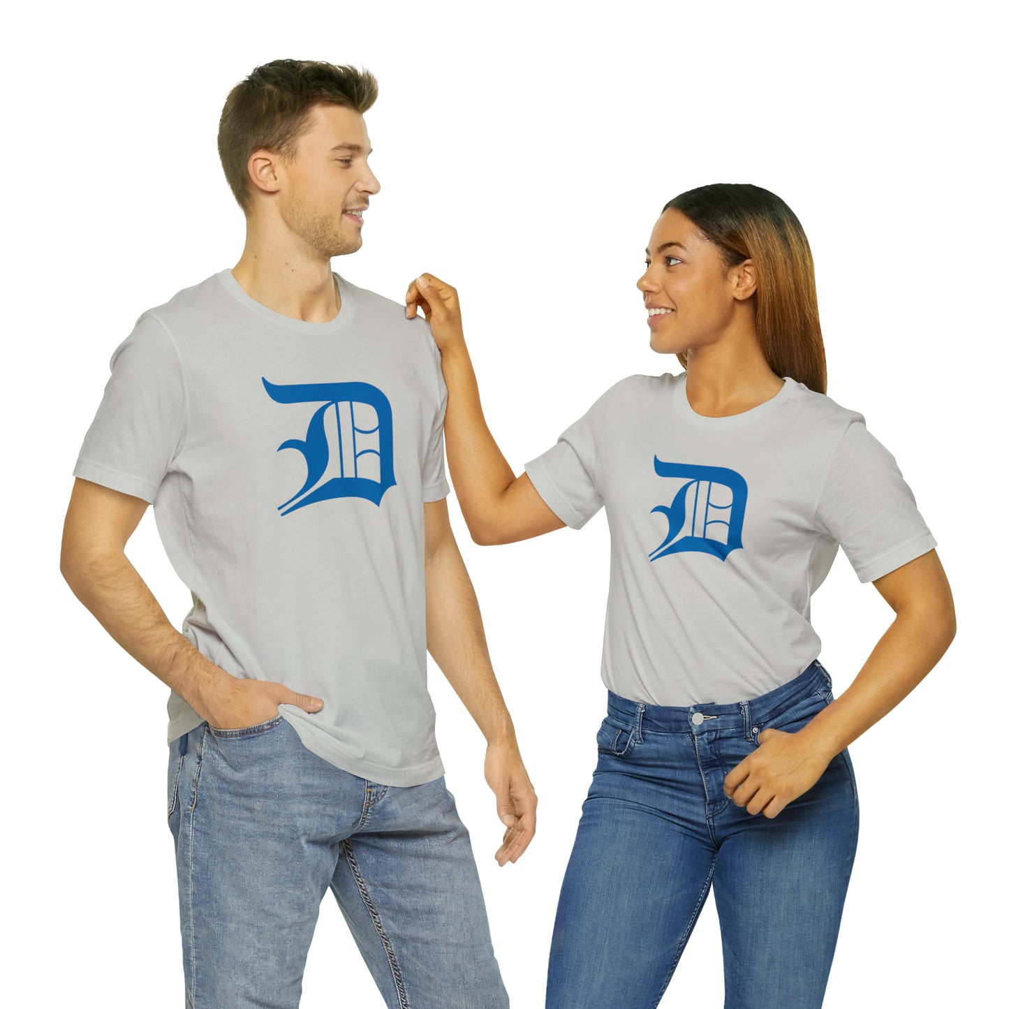 Detroit 'Old English D' T-Shirt (Azure) | Unisex Standard