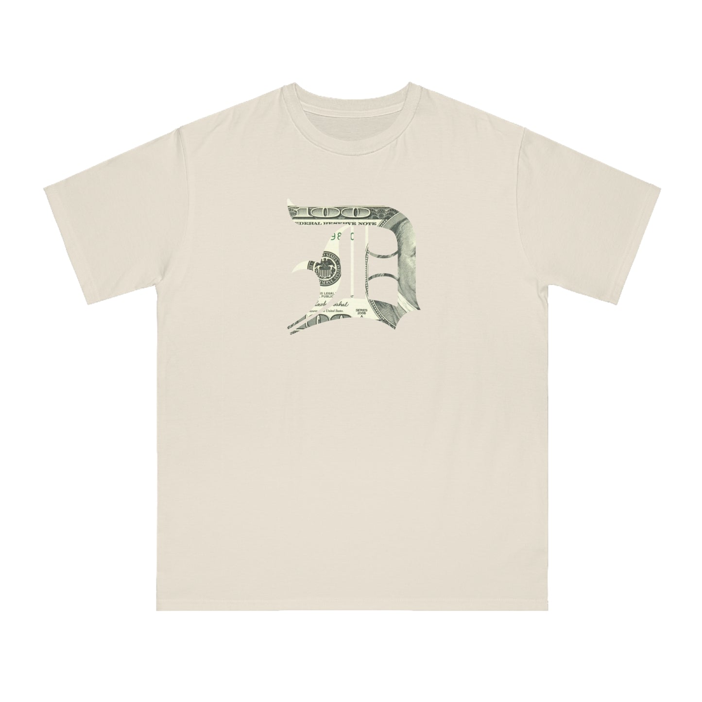 Detroit 'Old English D' T-Shirt (Benjamins Edition) | Unisex Organic