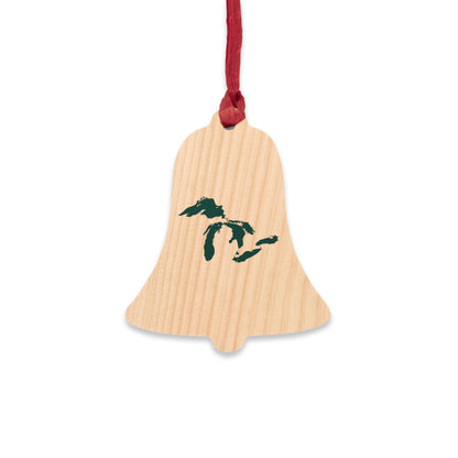 Great Lakes Christmas Ornament | Wooden - Laconic Green