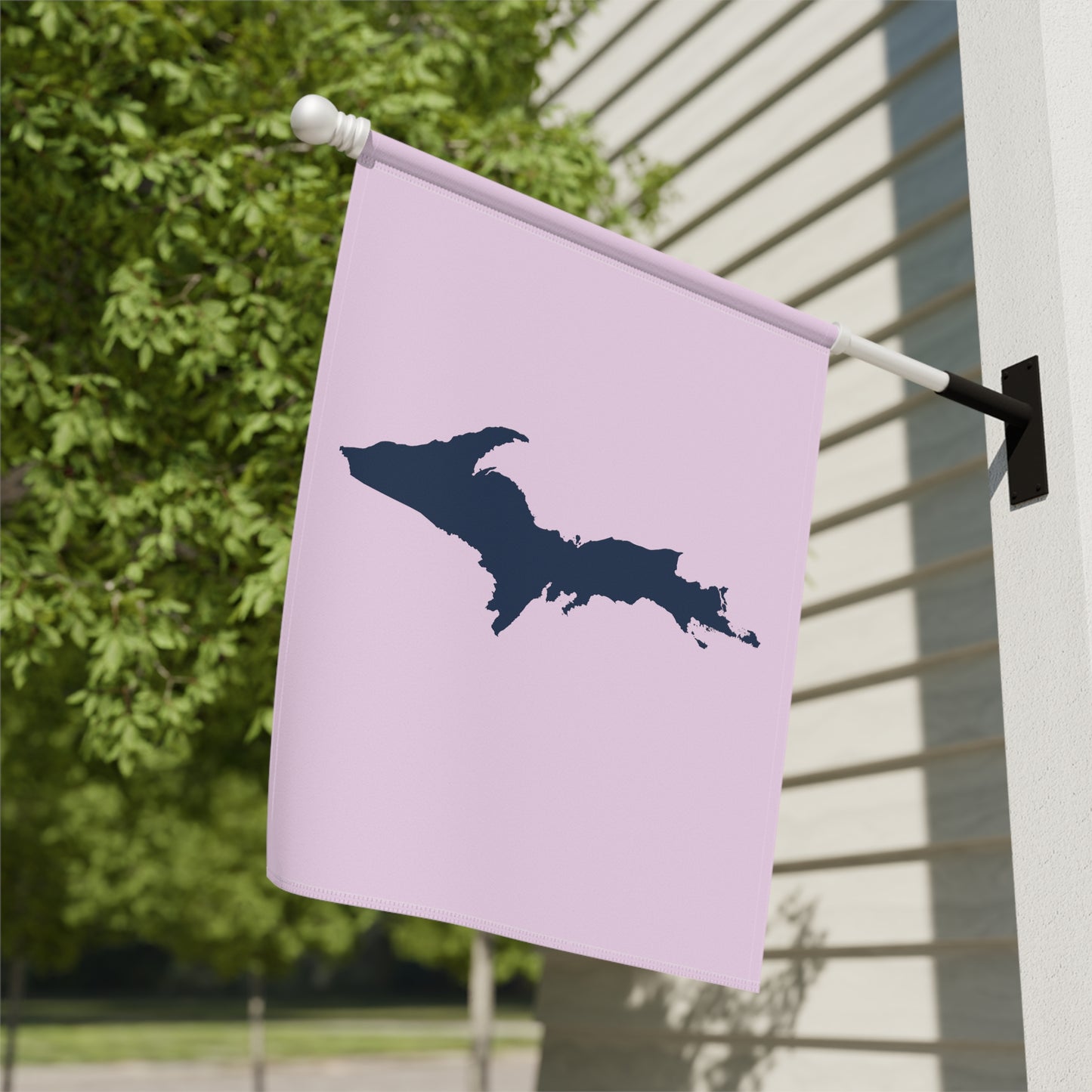 Michigan Upper Peninsula Home & Garden Flag (w/ UP Outline) | Pale Lavender