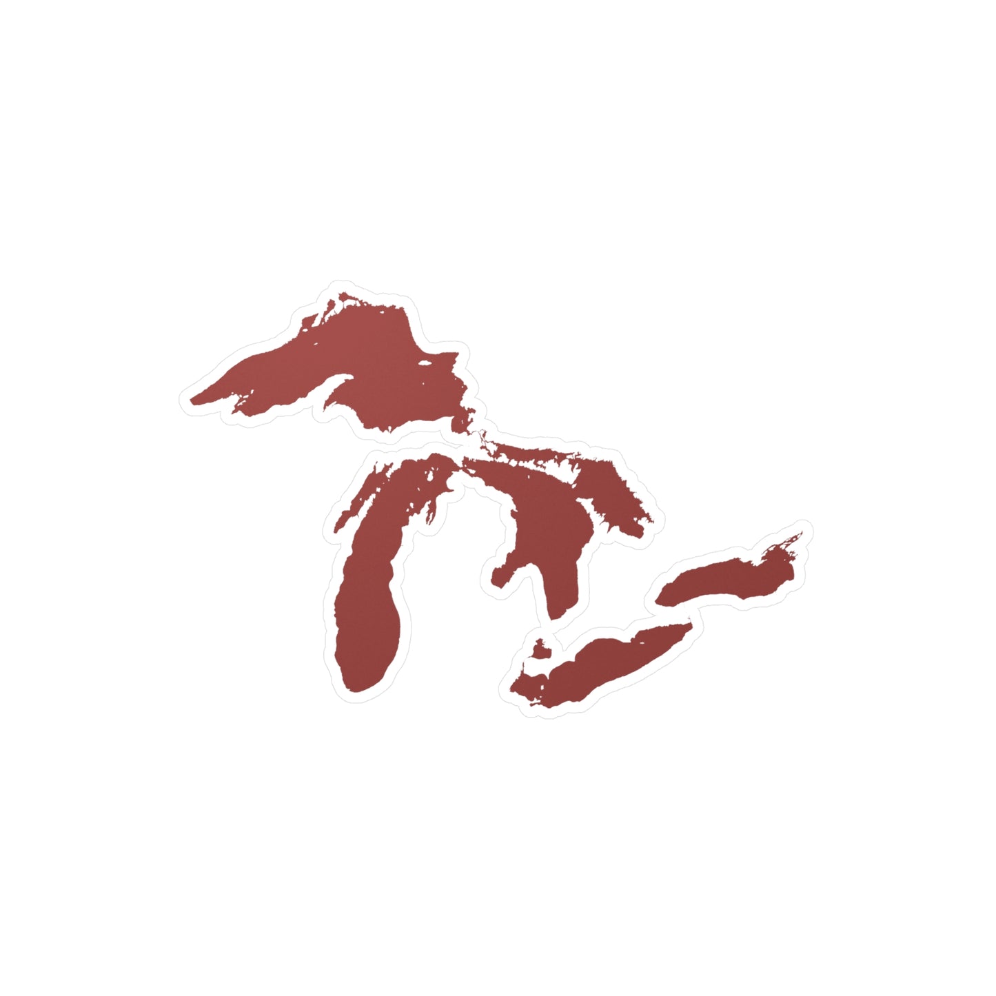 Great Lakes Kiss-Cut Windshield Decal | Ore Dock Red