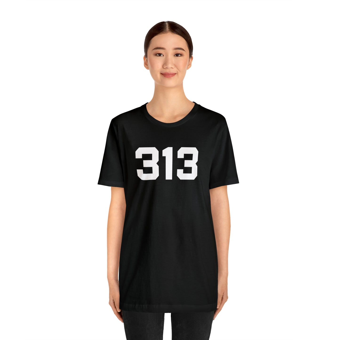 Detroit '313' T-Shirt (Athletic Font) | Unisex Standard Fit