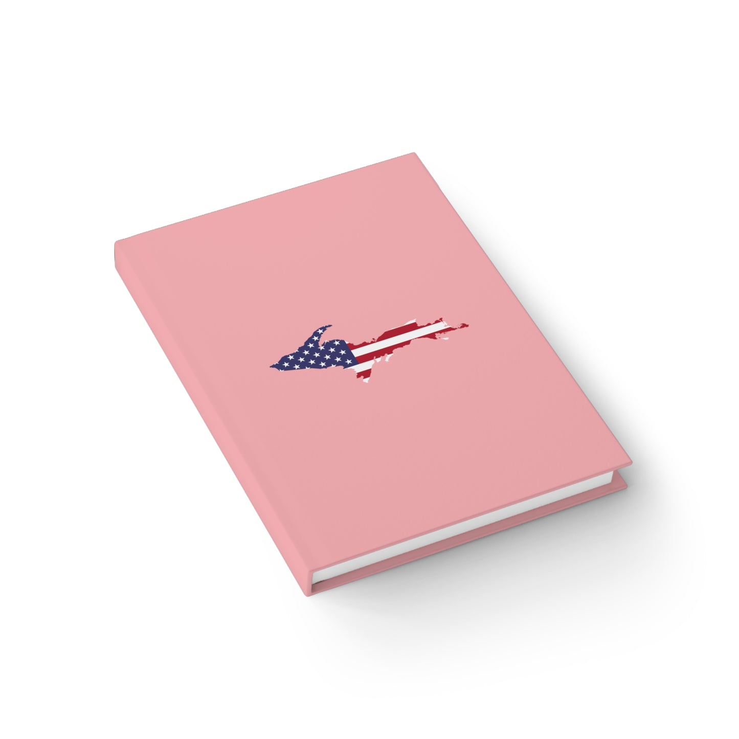 Michigan Upper Peninsula Blank Sketchbook (w/ UP USA Flag) | Strawberry Pink