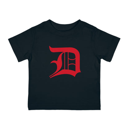 Detroit 'Old English D' Infant T-Shirt (Aliform Red) | Short Sleeve