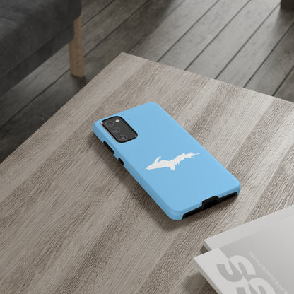 Michigan Upper Peninsula Tough Phone Case (DTW Blue w/ UP Outline) | Samsung & Pixel Android