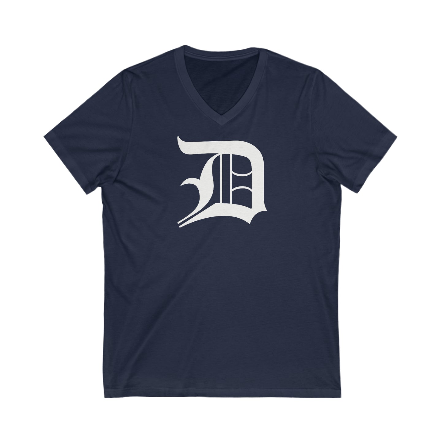 Detroit 'Old English D' T-Shirt | Unisex V-Neck