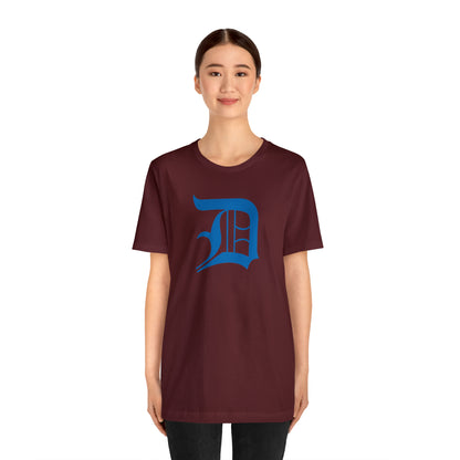 Detroit 'Old English D' T-Shirt (Azure) | Unisex Standard