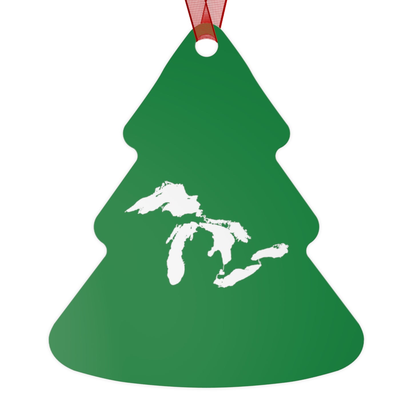 Great Lakes Christmas Ornament | Metal - Yuletide Green