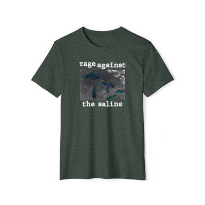 Great Lakes 'Rage Against The Saline' T-Shirt | Unisex Recycled Organic