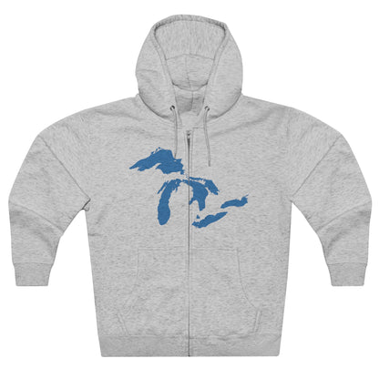 Great Lakes Hoodie (Superior Blue) | Unisex Full Zip