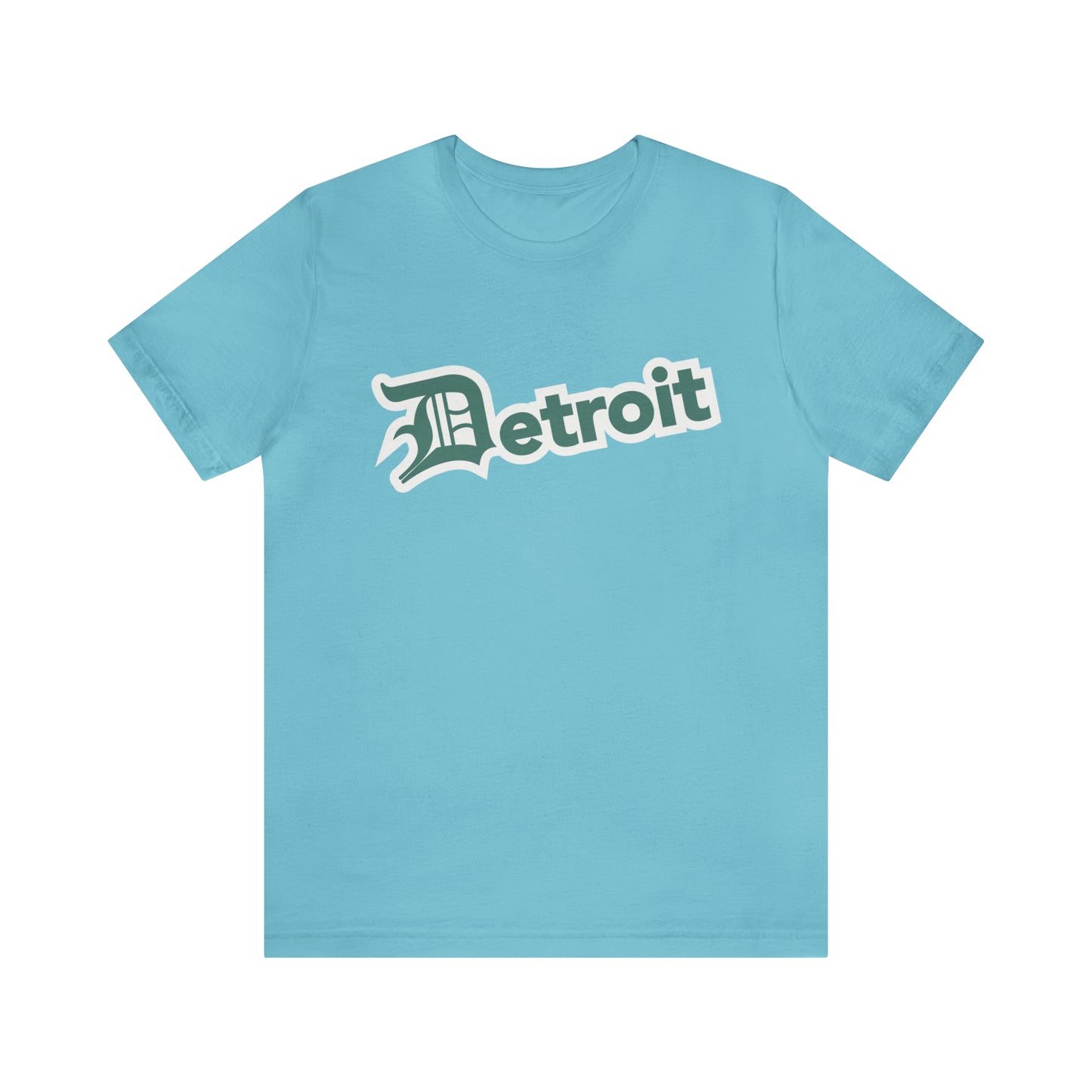 'Detroit' T-Shirt (Copper Green w/ Old English 'D') | Unisex Standard