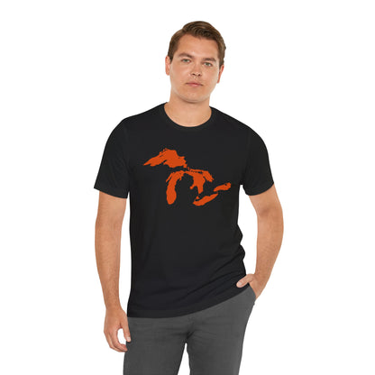 Great Lakes T-Shirt | Unisex Standard - Maple Leaf Orange