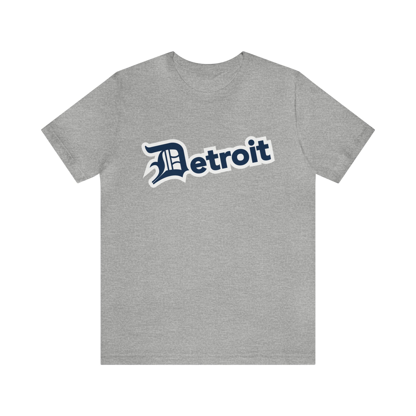 'Detroit' T-Shirt (Navy w/ Old English 'D') | Unisex Standard