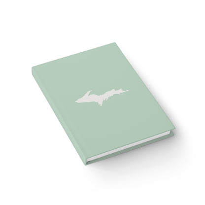 Michigan Upper Peninsula Blank Sketchbook (w/ UP Outline) | Sea Green