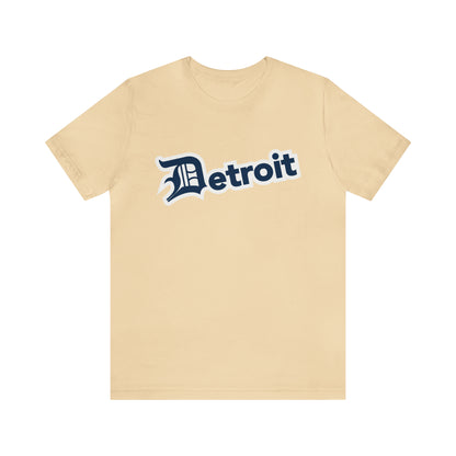 'Detroit' T-Shirt (Navy w/ Old English 'D') | Unisex Standard