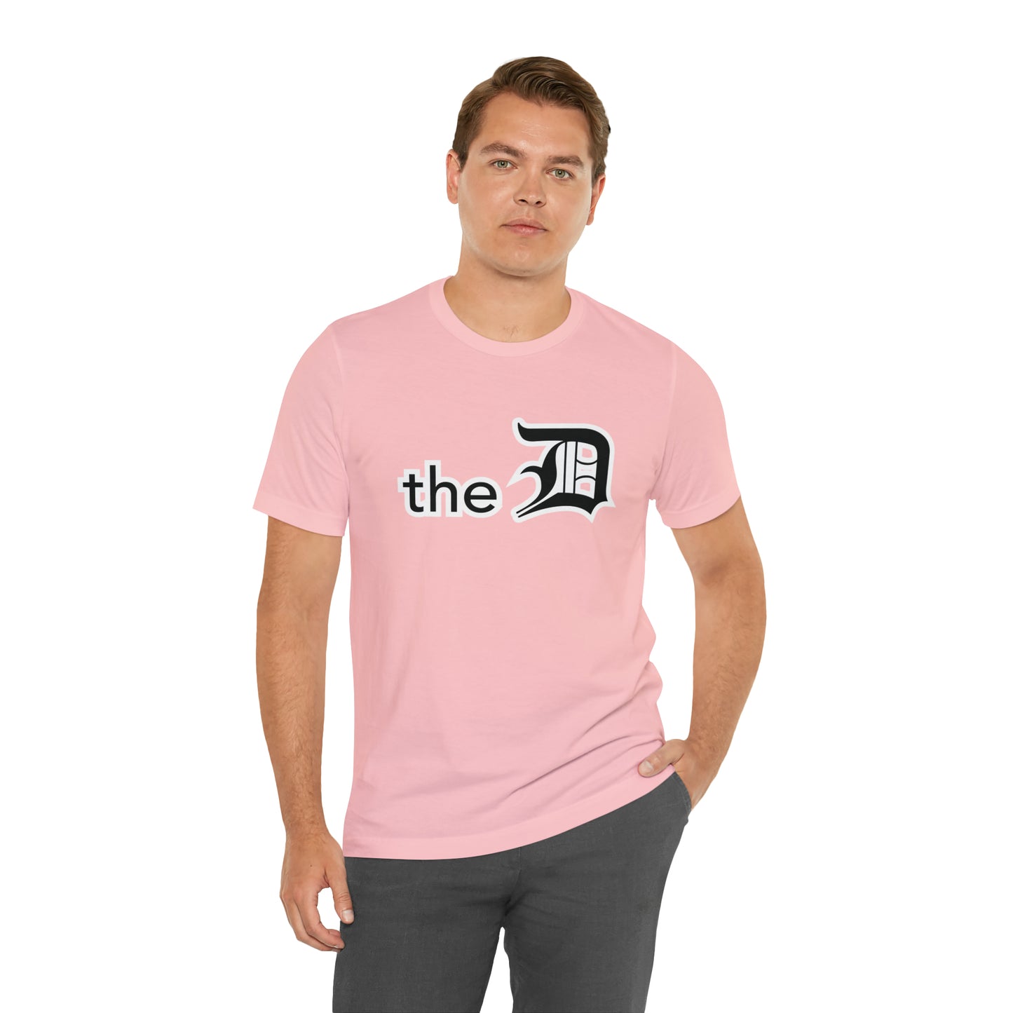 Detroit 'the D' T-Shirt (Black) | Unisex Standard