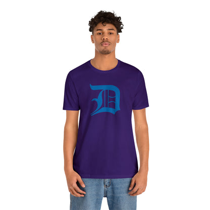 Detroit 'Old English D' T-Shirt (Azure) | Unisex Standard