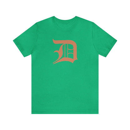 Detroit 'Old English D' T-Shirt (Copper Color) | Unisex Standard