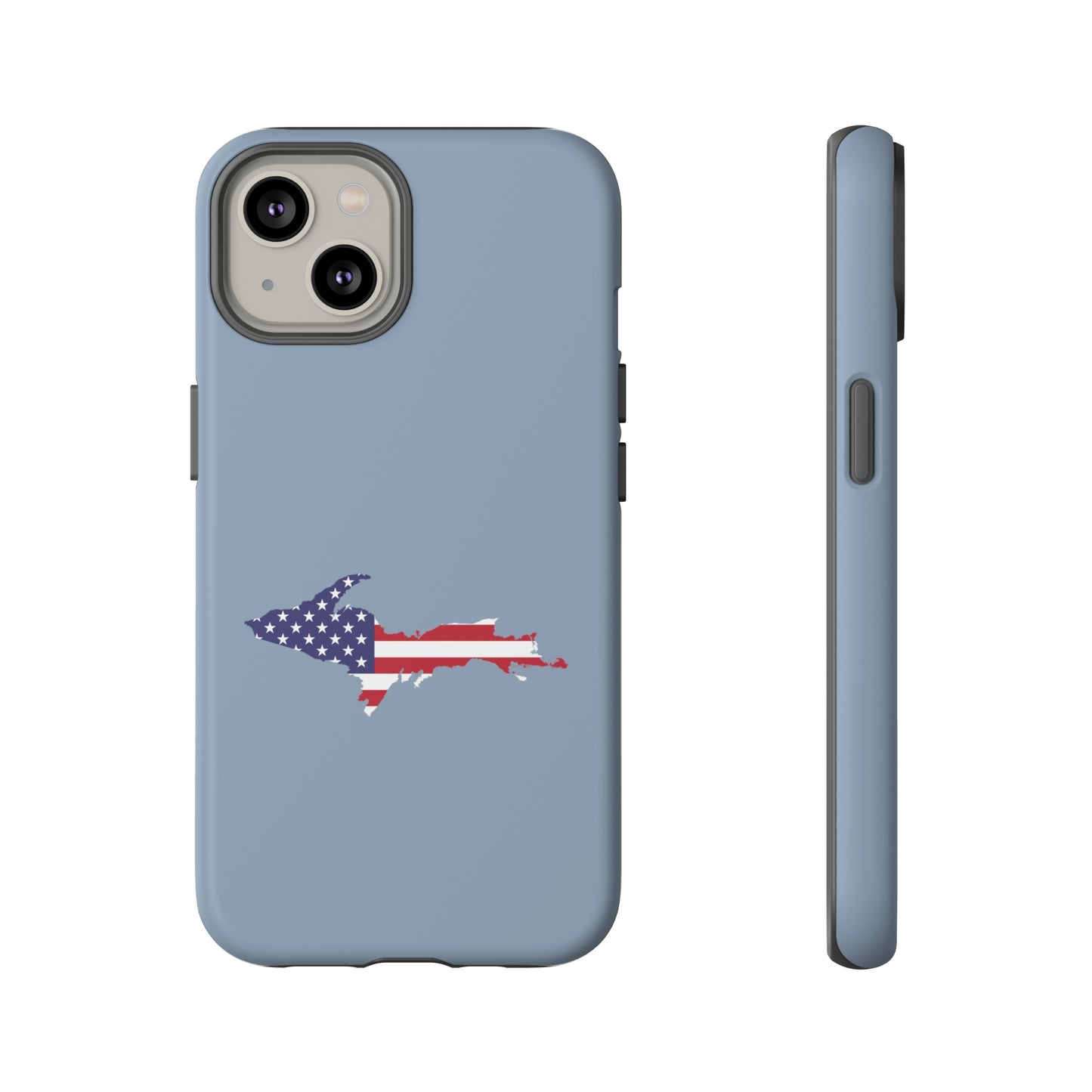 Michigan Upper Peninsula Tough Phone Case (B-24 Liberator Grey w/ UP USA Outline) | Apple iPhone