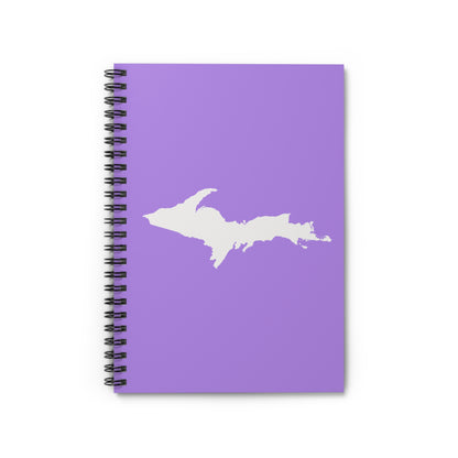 Michigan Upper Peninsula Spiral Notebook (w/ UP Outline) | Lavender