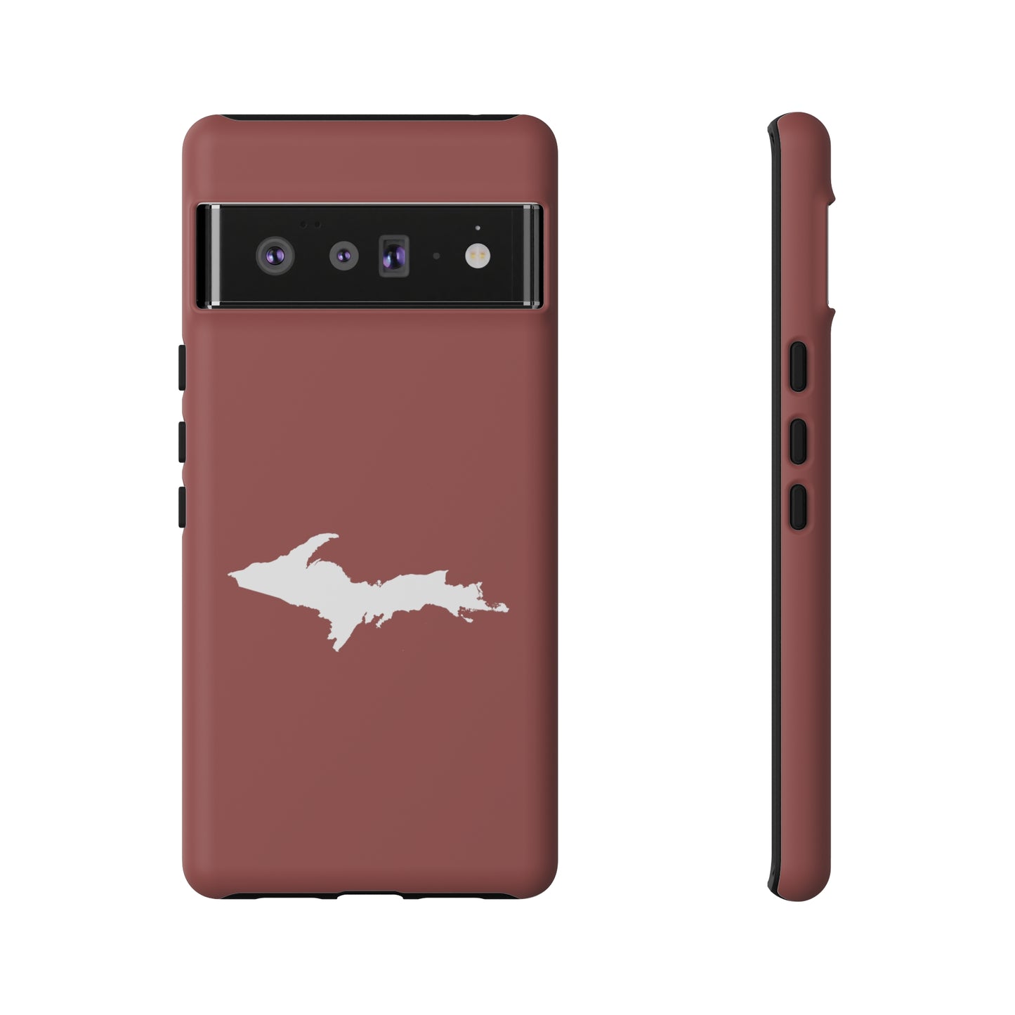 Michigan Upper Peninsula Tough Phone Case (Ore Dock Red w/ UP Outline) | Samsung & Pixel Android