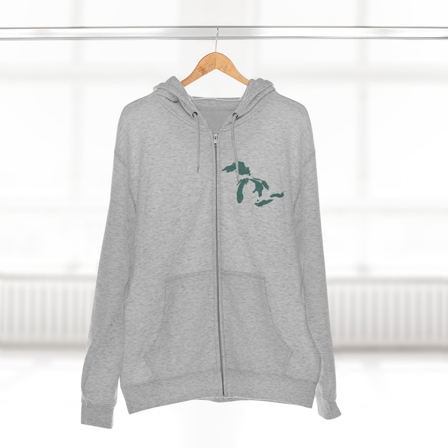 Great Lakes Hoodie (Copper Green, Mini) | Unisex Full Zip