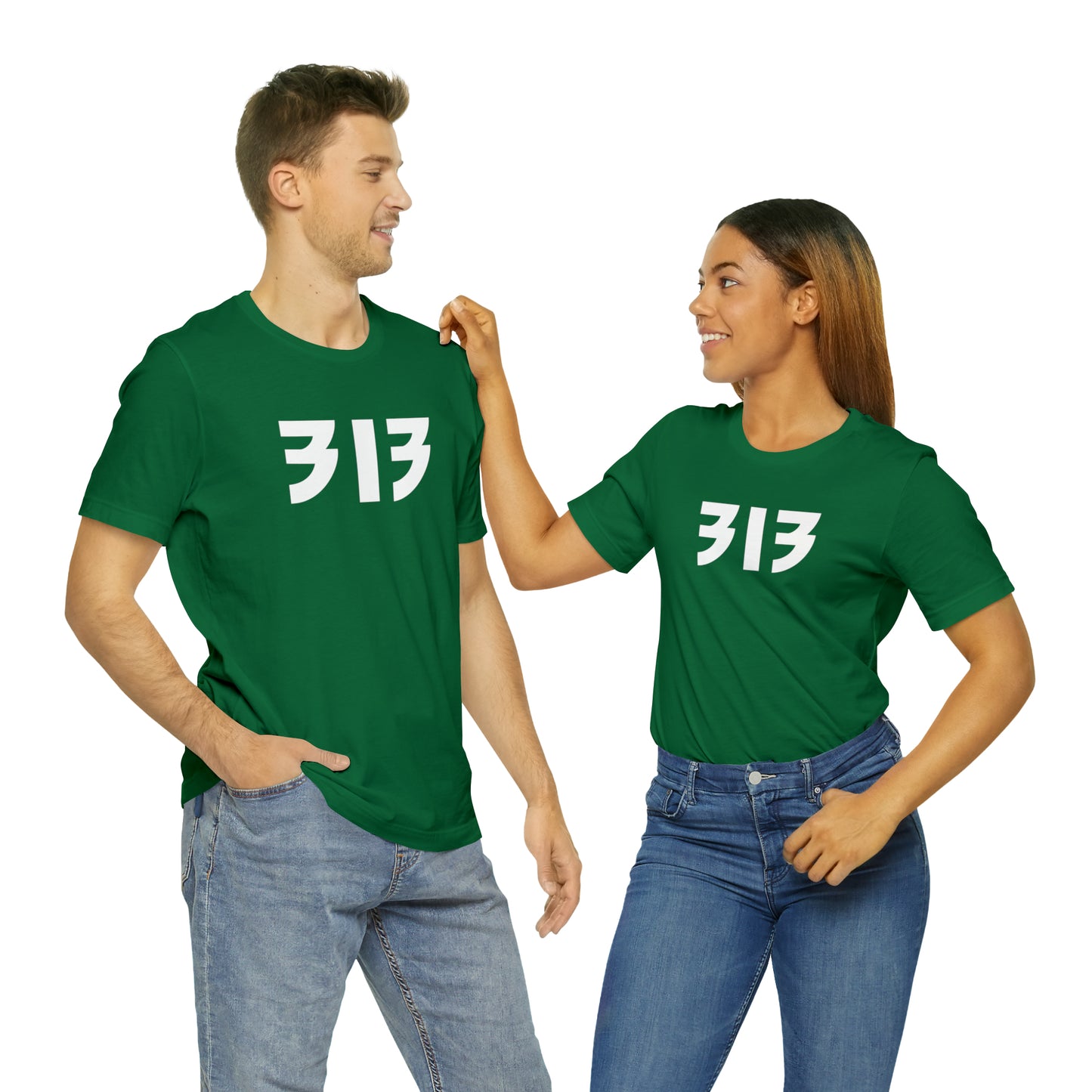 Detroit '313' T-Shirt (80s Glam Rock Font) | Unisex Standard Fit