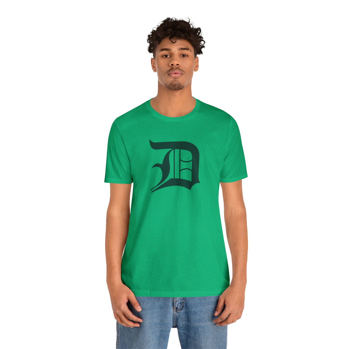 Detroit 'Old English D' T-Shirt (Laconic Green) | Unisex Standard