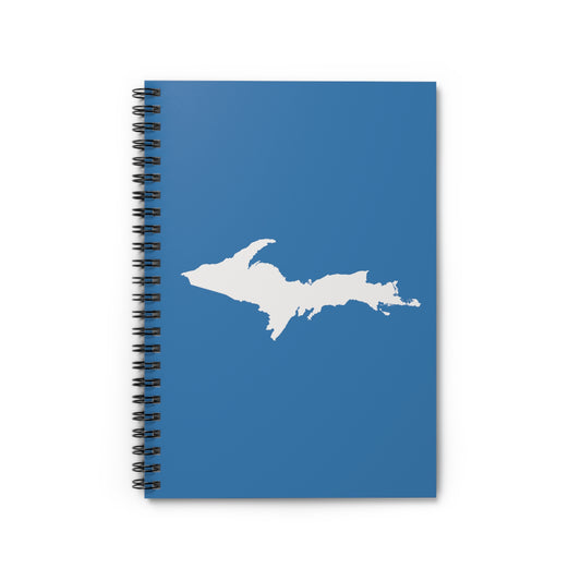 Michigan Upper Peninsula Spiral Notebook (w/ UP Outline) | Lake Superior Blue