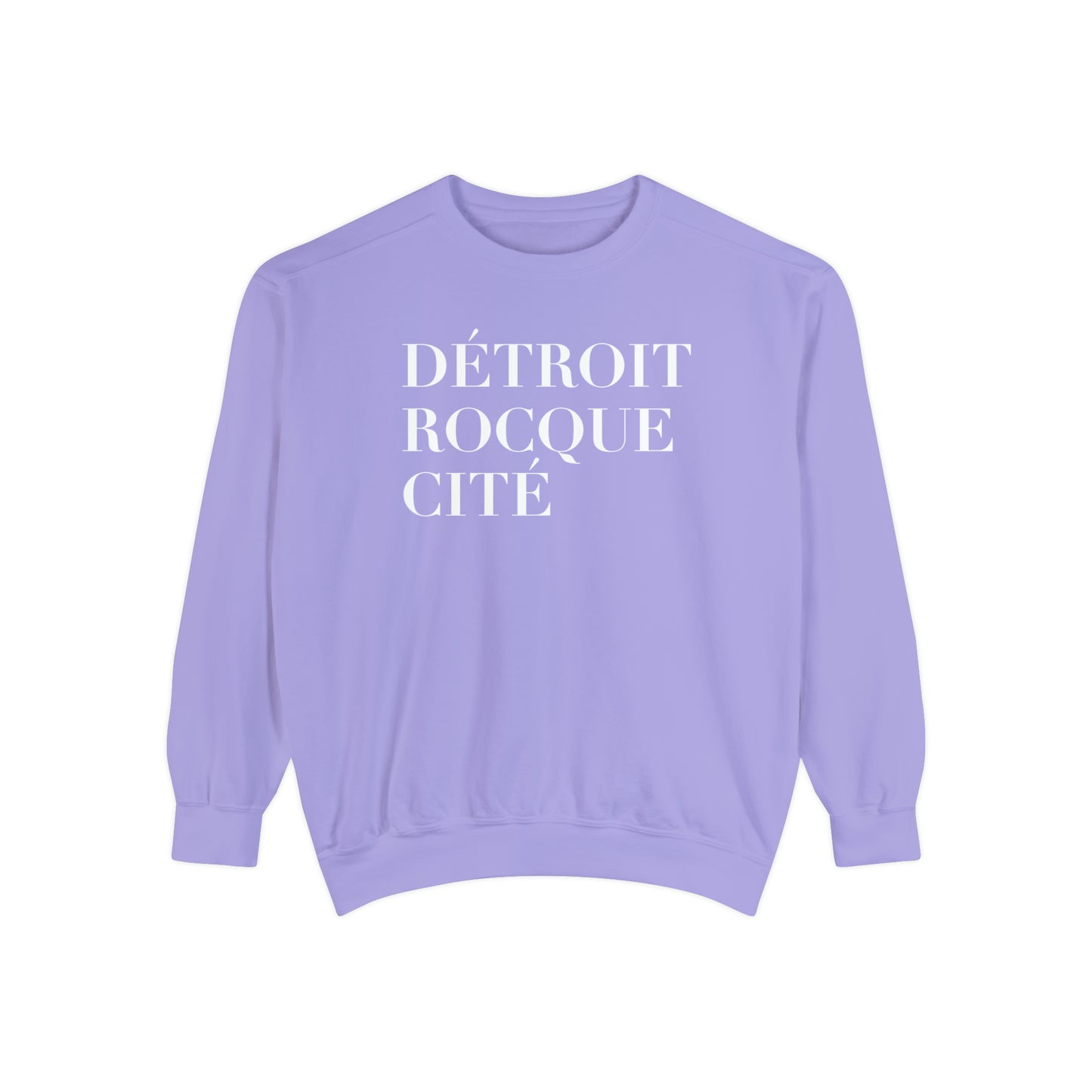 'Détroit Rocque Cité' Sweatshirt | Unisex Garment Dyed