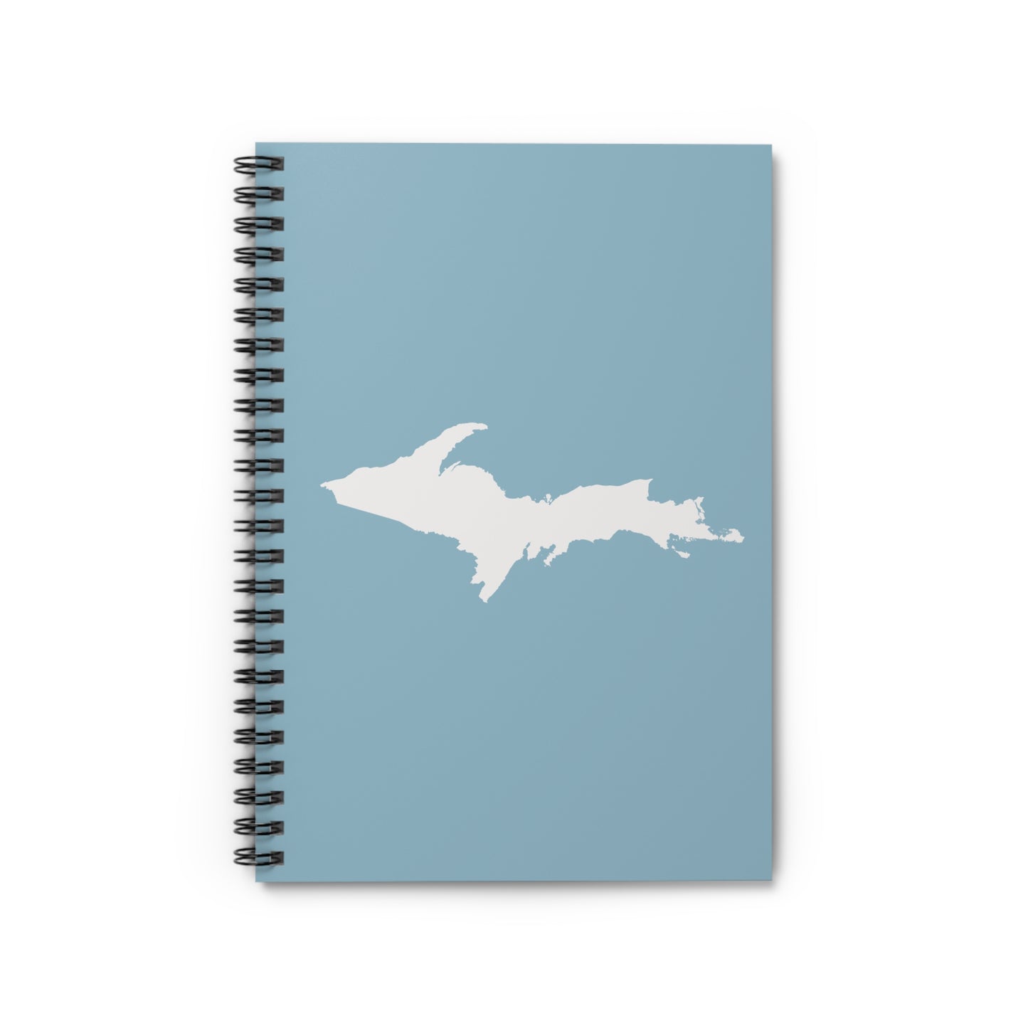 Michigan Upper Peninsula Spiral Notebook (w/ UP Outline) | Opal Blue