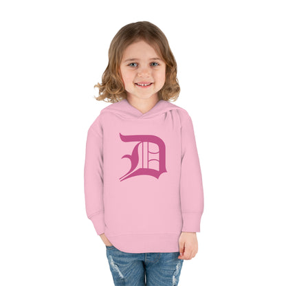 Detroit 'Old English D' Hoodie (Apple Blossom Pink) | Unisex Toddler