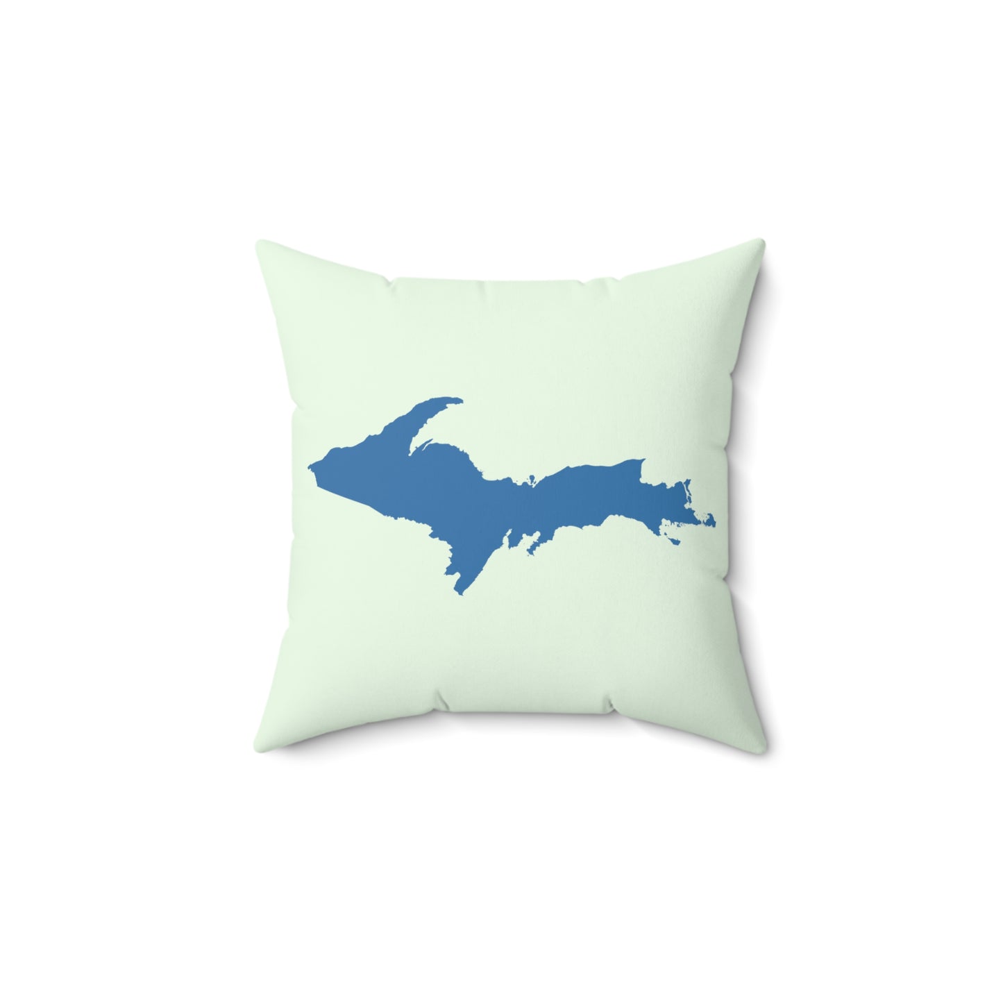 Michigan Upper Peninsula Accent Pillow (w/ UP Outline) | Dew Green