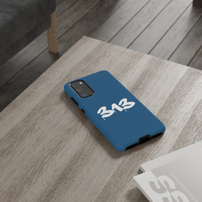 Detroit '313' Tough Phone Case (Blueberry Tag Font) | Samsung & Pixel Android