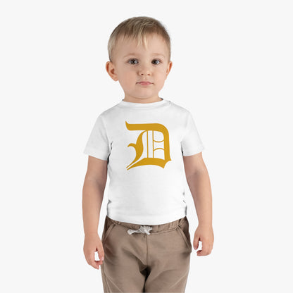 Detroit 'Old English D' Infant T-Shirt (Gold) | Short Sleeve