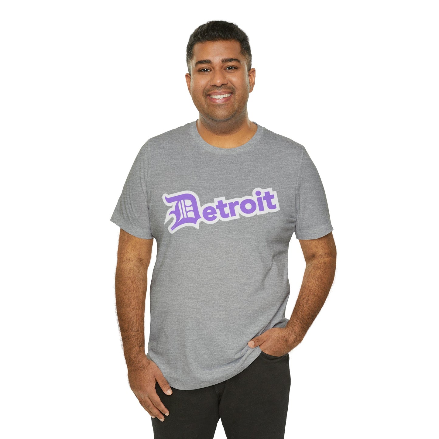 Detroit' T-Shirt (Lavender w/ Old English 'D') | Unisex Standard