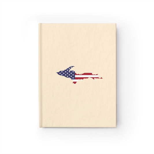 Michigan Upper Peninsula Blank Sketchbook (w/ UP USA Flag) | Champagne White