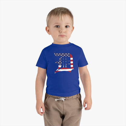 Detroit 'Old English D' Infant T-Shirt (Patriotic Edition) | Short Sleeve